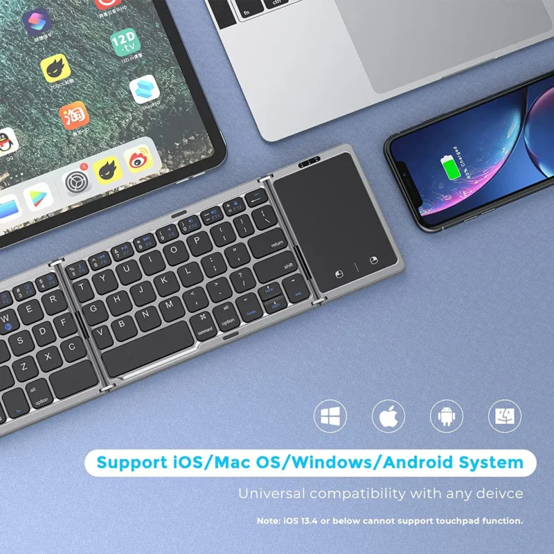 HyperType Wireless Foldable Keyboard – Bluetooth, Rechargeable, for All Devices - Image 3