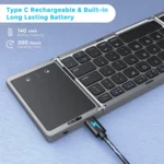 HyperType Wireless Foldable Keyboard – Bluetooth, Rechargeable, for All Devices - Image 4