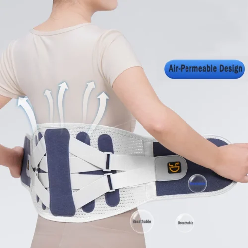 Adjustable Lumbar Support Brace with Breathable Airflow Design