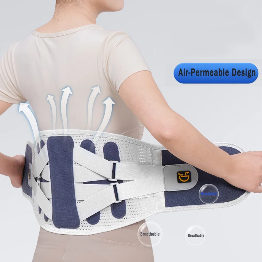 Adjustable Lumbar Support Brace with Breathable Airflow Design