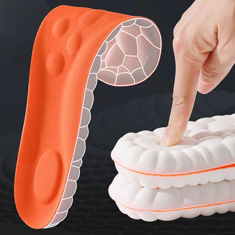 Latex Orthotic Sport Insoles – Cushioned Arch Support with Shock Absorption